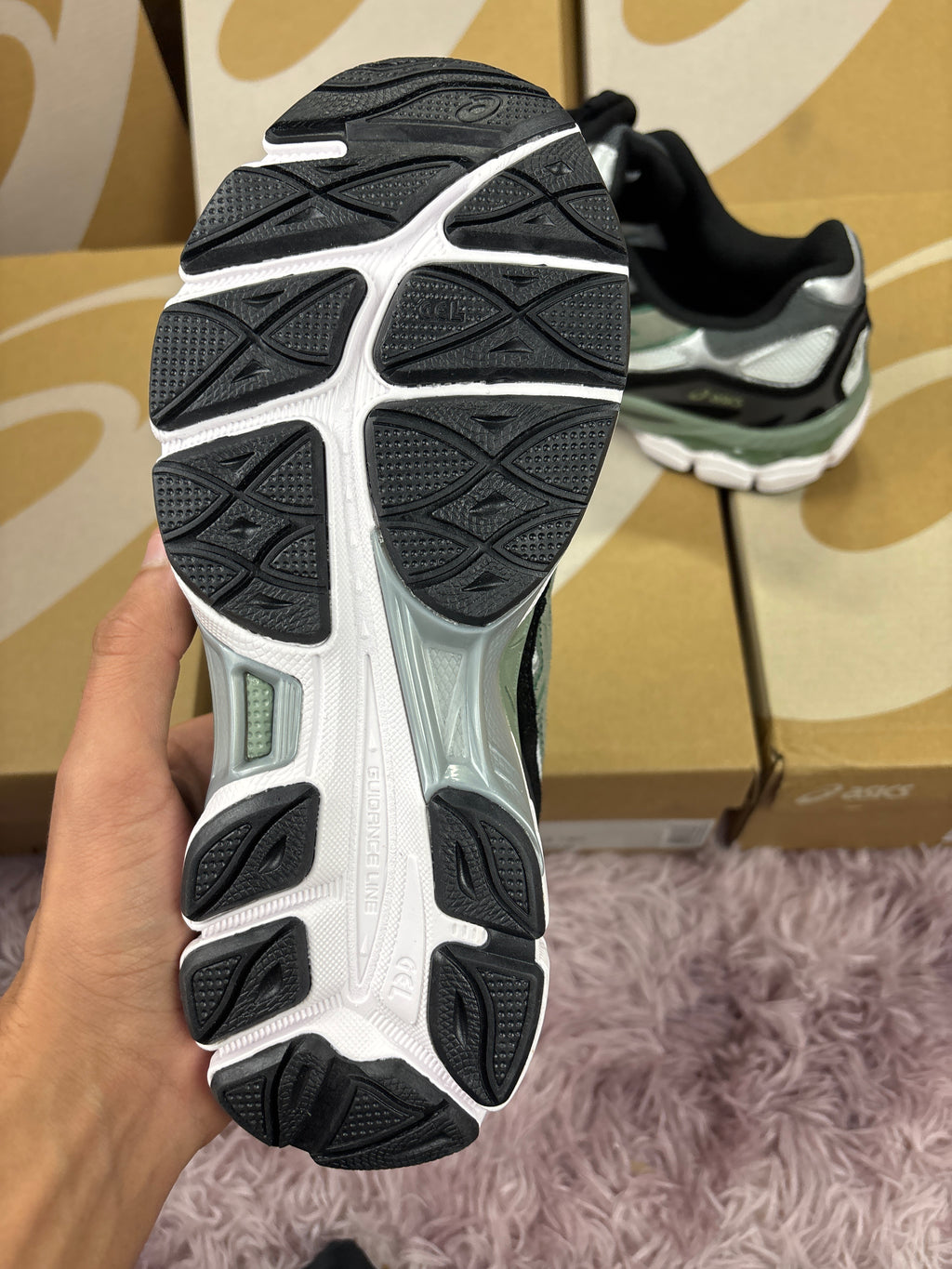 Asics Gel New York Blanc noir vert